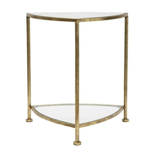 Table Basse Mf563, Or, 45x45x50 Cm, Epikasa