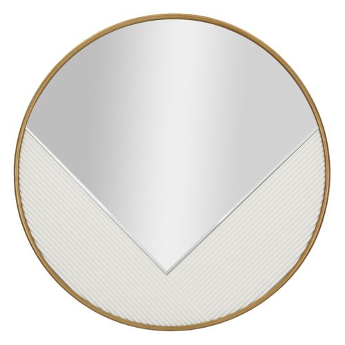 Miroir avec Cadre MF486, Blanc, 80x4x80 cm, Epikasa