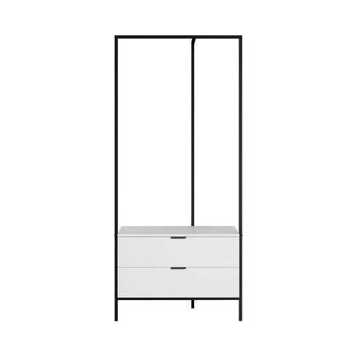 Porte-Manteau sur Pied Jody, Blanc, 85x190x47 cm, EPIKASA