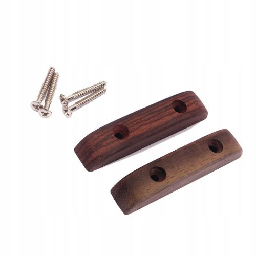 Pièces De Guitare Basse : Repose-Pieds En Palissandre, 2 Pièces, Avec 4 Vis De Montage, Neuf