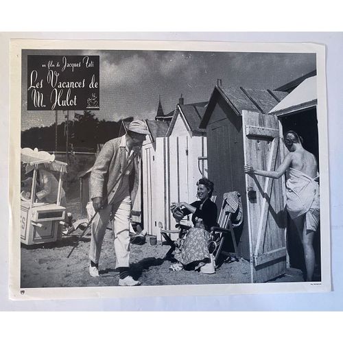 Les Vacances De Monsieur Hulot - Photo D'exploitation Cinématographique - Format 23,5x29,5cm - De & Avec Jacques Tati Avec Nathalie Pascaud, Micheline Rolla, Valentine Camax - 1953 #