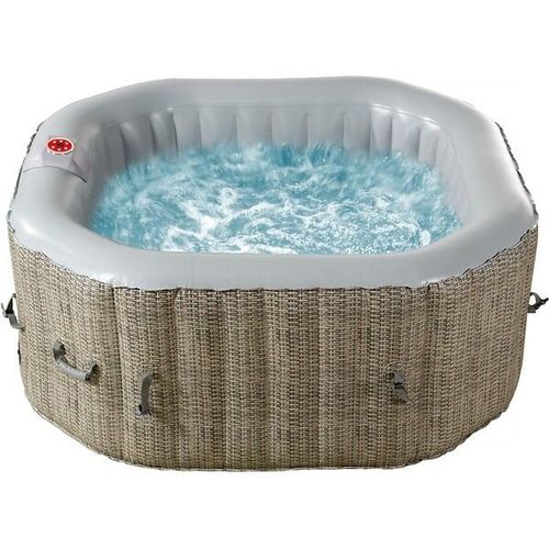 Spa gonflable octo "Los Angeles" - 4 places - Gris clair/Marron