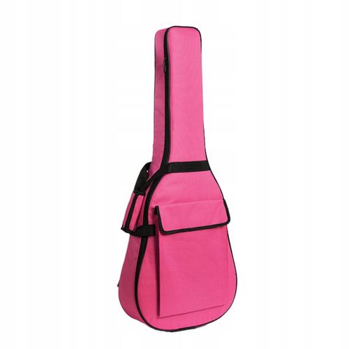 Housse De Guitare Acoustique En Tissu Oxford Imperméable Et Anti-Poussière, 104 Cm, Rose