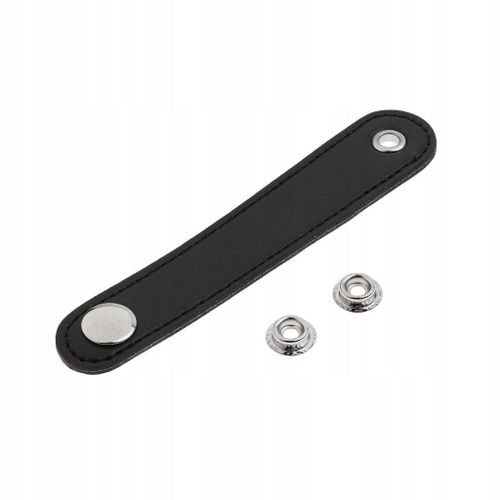 Lot De 2 Boucles D'accordéon En Cuir Noir Pour Basse