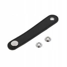 Lot De 2 Boucles D'accordéon En Cuir Noir Pour Basse