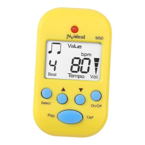 Pièces D'instruments De Musique Mini Métronome Métronome Électronique Jaune Durable
