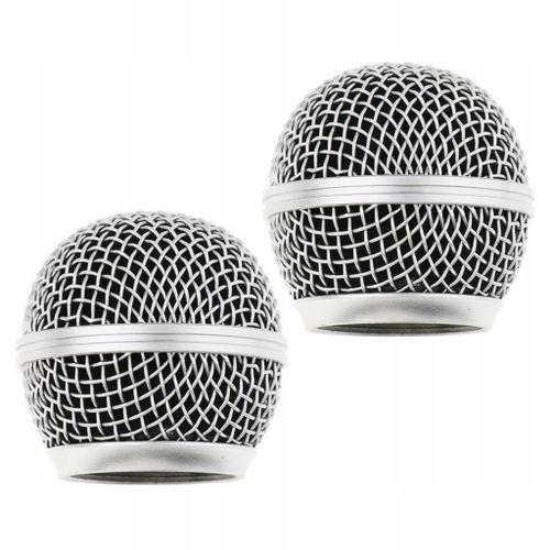 2 Pièces Grille De Protection En Acier Pour Microphone, Pour Montage Sur Tête