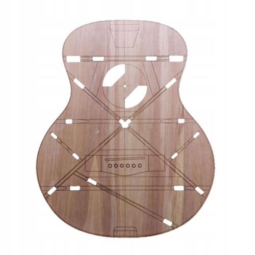 Modèle De Disposition De Corps De Guitare Acoustique Om Premium Diy