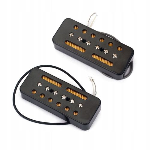 2 Pièces Micros Humbucker Pour Chevalet De Guitare Électrique, Micros Soapbar Câblés
