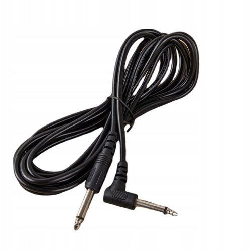 Câble De Guitare 3m, Câble Audio Noir, Coudé 1/4"" Pour Ampli Guitare Droit