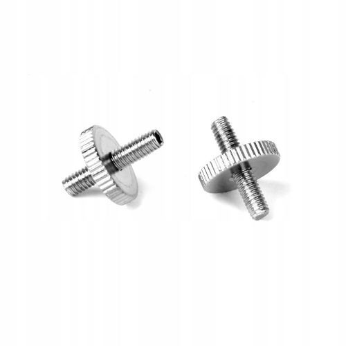2 Pièces Vis De Réglage De La Hauteur Du Chevalet De Guitare Mandoline Avec Boutons À Molette, Nickel