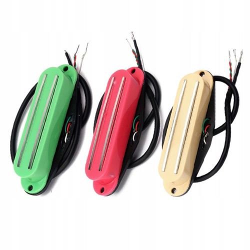 Lot De 3 Micros Humbucker Double Simple Bobinage Hot Rail 4 Fils Pour Guitare Électrique