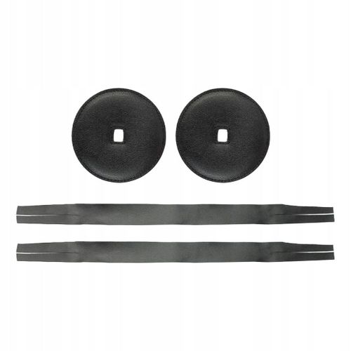Sangles En Cuir 2 Pièces Avec Coussinets, Sangle De Cymbale Et Accessoires Pour Instruments, Noir
