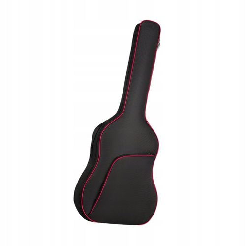 Housse De Guitare 40"" 41"" Avec Poignée, Rembourrage Épais, Étui De Protection Oxford Rouge