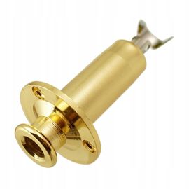 Adaptateur Audio Pour Guitare Basse Et Mandoline, Fiche 1/4 1/4, Doré