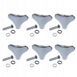 Mécaniques Pour Basse À 4 Cordes Avec Tête De Machine, Boutons Argentés