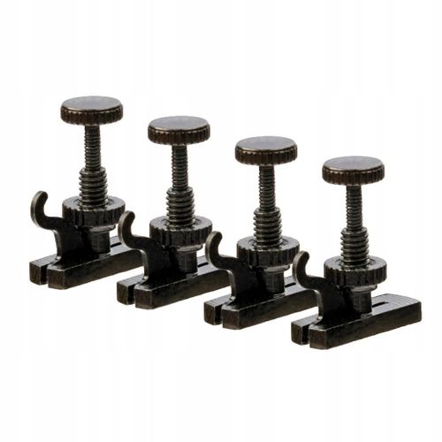 Lot De 4 Tendeurs De Violon Noirs Durables Et Anticorrosion Pour Violon 4/4 Et 3/4