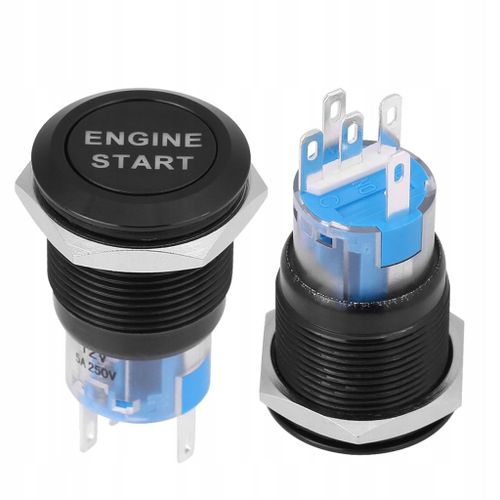 INTERRUPTEUR DE DÉMARRAGE DU MOTEUR 12 V INTERRUPTEUR DE DÉMARRAGE START-STOP 19 MM