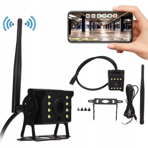 Caméra De Recul Sans Fil Wifi 12v-24v Vision Nocturne Hd Infrarouge