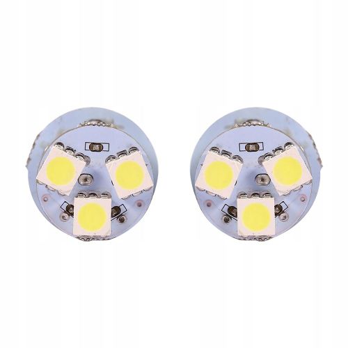 2 Ampoules Led Blanches Ba15s R5w 1156 5050 8smd