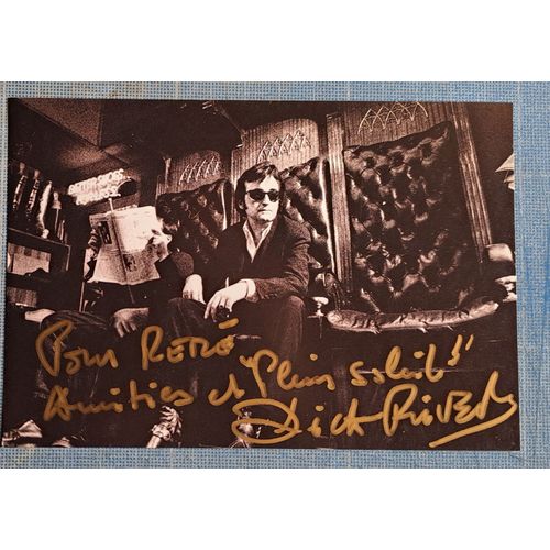 Autographe Sur Carte Postale De Dick Rivers