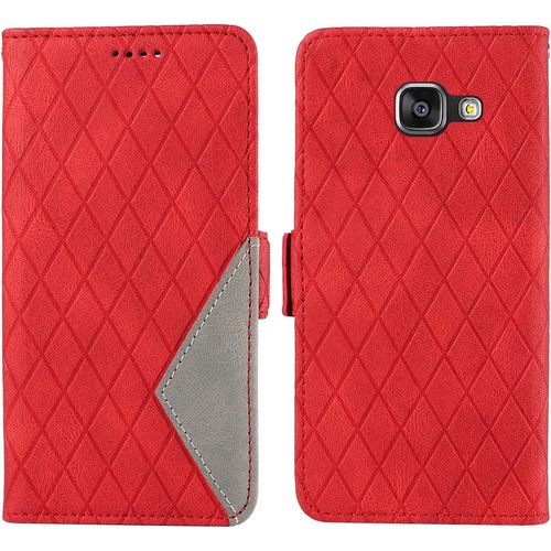 Coque Pour Samsung Galaxy A3 2016 / A310, Etui Portefeuille Flip En Cuir Premium Pour Samsung A3 2016 Avec Porte Cartes Béquille Anti-Rayures Housse Case, Rouge