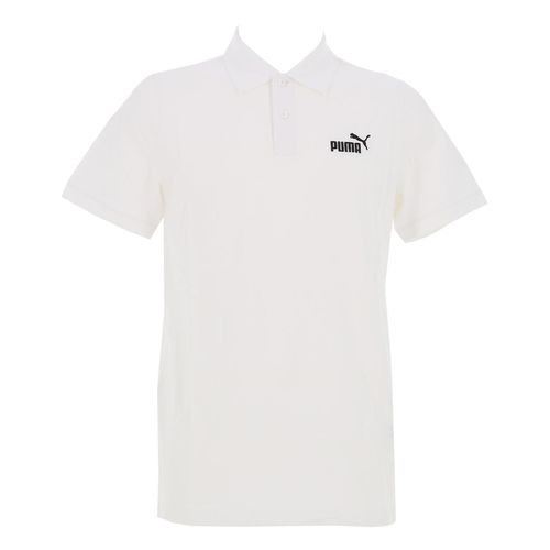 Polo Manches Courtes Puma Ess No. 1 Logo Pique Polo Blanc Xxl