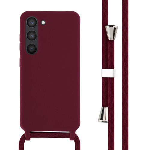 Imoshion ¿Coque En Silicone Avec Cordon Samsung Galaxy S23 Rouge Foncé