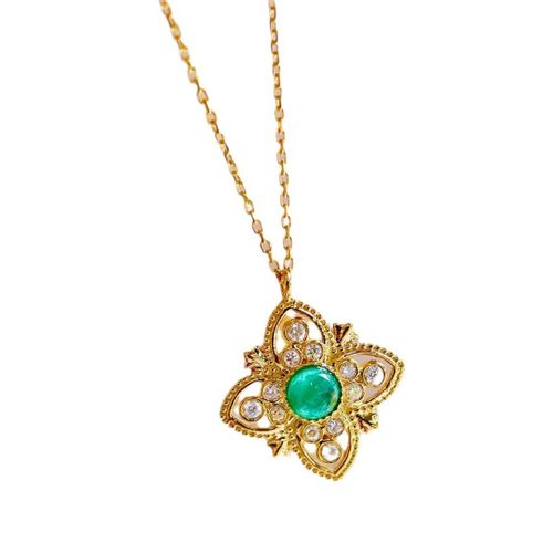 Collier En Argent Sterling S925 De Style Palais Vintage