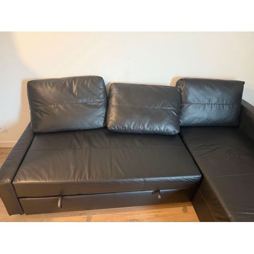 Friheten Canapé Convertible Angle+ Rangement Bomstad Noir A Vendre