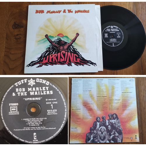 Album Lp 33t Rpm 12" Vinyle Bob Marley & The Wailers " Uprising " Reggae France 1980