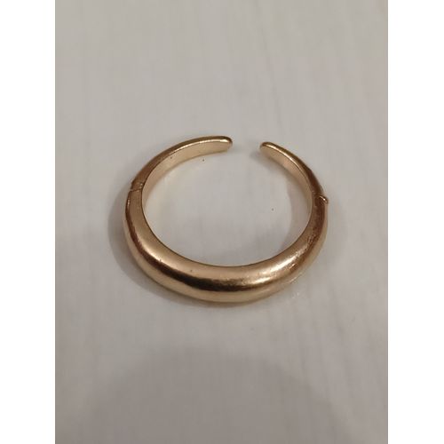 Bague Métal Doré,Anneau Simple En Croissant,Bague Ouverte,Taille 17,2mm