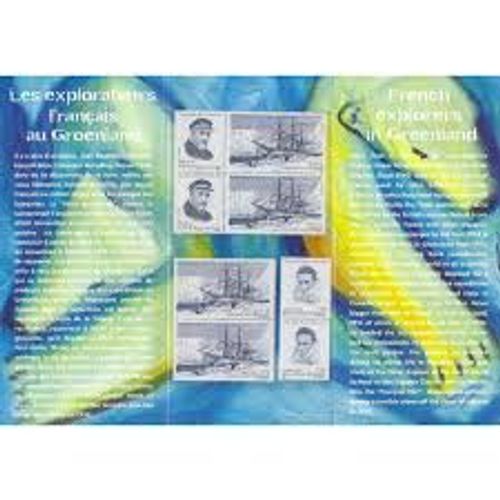 Jean-Baptiste Charcot Explorateur Et Son Navire "Le Pourquoi Pas" Émission Commune France/Groenland Pochette Souvenir 31 Année 2007 N° 4110 4111 Yvert Et Tellier Luxe
