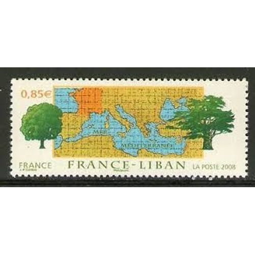 Chêne Et Cèdre Émission Commune France/Liban Année 2008 N° 4323 Yvert Et Tellier Luxe