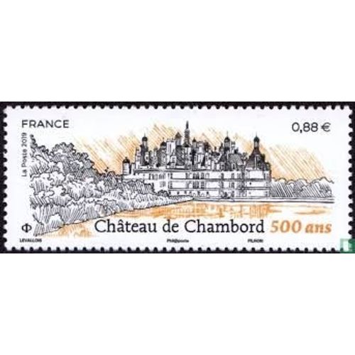 Patrimoine Architectural : 500ème Anniversaire De L'édification Du Château De Chambord Année 2019 N° 5331 Yvert Et Tellier Luxe