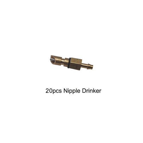 20 Pièces En Laiton Mamelon Abreuvoir Rat Lapin Souris Chinchill Rongeurs Automatique Boire Arrosage Abreuvoir Animal De Compagnie Laboratoire Hamster Outils - Type Drinker