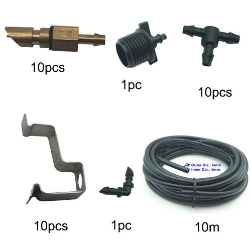 Système d'abreuvoir automatique en acier inoxydable,10 pièces,pour animaux,volaille,Rat,cochon,rongeur,mamelon - Type All sets