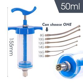 Seringue D'alimentation Manuelle 10/20/30/50ml,1 Pièce,Pour Culture Agricole,Perroquet,Pigeon,Oiseau,Flamboyant,Élevage,Mangeoire À Aiguilles Incurvées - Type 50ml-Syringe-16g Curved Needle