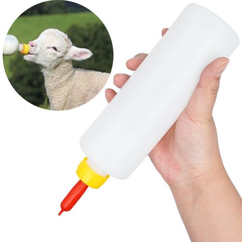 Bouteille De Traite D'agneau De 400ml D'une Capacité,Sucette À Tétine En Caoutchouc Souple Pour L'alimentation Du Porcelet,Des Moutons Et Des Chèvres,Équipement Vétérinaire 1 Pi - Type 1 Pcs Bottle