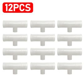 Raccords En T En Pvc Pour Bol D'abreuvoir Jetable Automatique,Raccord En Plastique Pour Mangeoire À Boire Pour Le Bétail,Norme De L'eau Pour Oiseaux,20mm,25mm,30-6 Pièces - Type 12pcs-70 X 20mm #A