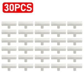 Raccords En T En Pvc Pour Bol D'abreuvoir Jetable Automatique,Raccord En Plastique Pour Mangeoire À Boire Pour Le Bétail,Norme De L'eau Pour Oiseaux,20mm,25mm,30-6 Pièces - Type 30pcs-70 X 25mm