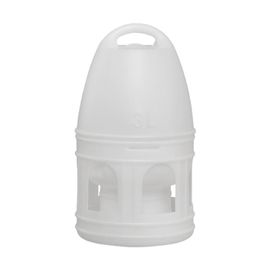 Distributeur D'eau Pour Perroquets Avec Poignée,Abreuvoir Pour Pigeons,Abreuvoir Pour Oiseaux,Mangeoire Automatique Pour Perruches,Canards,Poussins,Volaille,Cage - Type 3l White