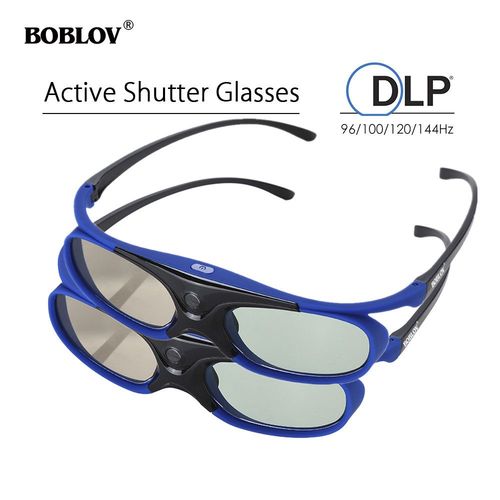 4 paires d'obturation Active 96/144HZ lunettes rechargeables DLP-Link lunettes 3D pour BenQ Dell Acer Optama Sony projecteur Home cinéma - Type two pairs