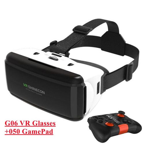 Lunettes Vr De Réalité Virtuelle Vr Originales,Vrgame Google,Boîte En Carton,Casque,Montre,Vidéos 3d Pour Smartphone,Bascule Sans Fil - Type G06 Add 050 Gamepad
