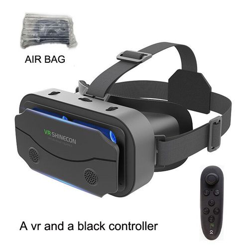 SHINECON 3D casque VR lunettes 3D lunettes de réalité virtuelle VR casque pour Google carton 5-7 'Mobile avec boîte d'origine - Type VR BLACK AIR BAG
