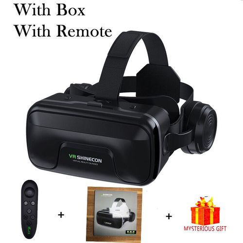 Lunettes De Réalité Virtuelle Vr,Casque Viar Former,Lentilles 3d,Lunettes Intelligentes Pour Smartphones,Téléphone Mobile,Accessoire De Jeu - Type D With Remote