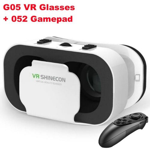 G05 Mini Vr Lunettes Imax Films 3d Lunettes De Réalité Virtuelle Google Carton Boîte Vr Casque Pour 4.5-6 ""Téléphone,Support Jeu Joystick - Type G05 Vr-052 Gamepad