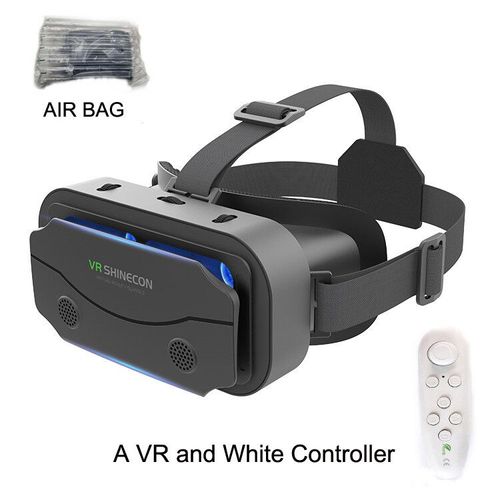 SHINECON 3D casque VR lunettes 3D lunettes de réalité virtuelle VR casque pour Google carton 5-7 'Mobile avec boîte d'origine - Type VR WHITE AIR BAG