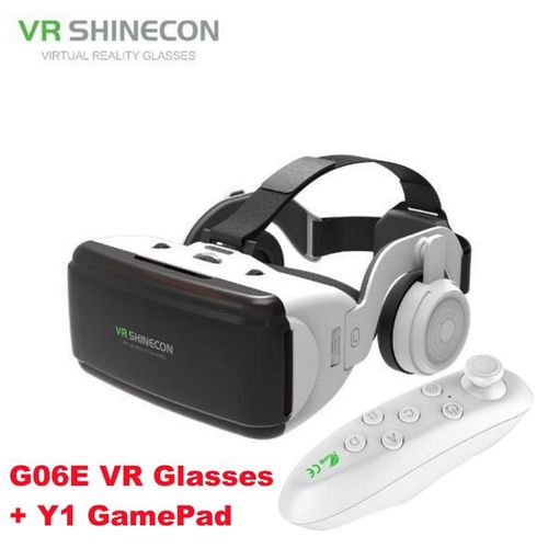Lunettes Vr De Réalité Virtuelle Imax,Énorme Écran 3d,Boîte En Carton Google,Casque Vr Pour Téléphone De 4.5 À 6.53 Pouces,Support De Joysticks De Jeu - Type G06e Vr-Y1 Gamepad #A