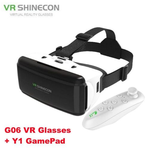 Lunettes Vr De Réalité Virtuelle Imax,Énorme Écran 3d,Boîte En Carton Google,Casque Vr Pour Téléphone De 4.5 À 6.53 Pouces,Support De Joysticks De Jeu - Type G06 Vr-Y1 Gamepad #A